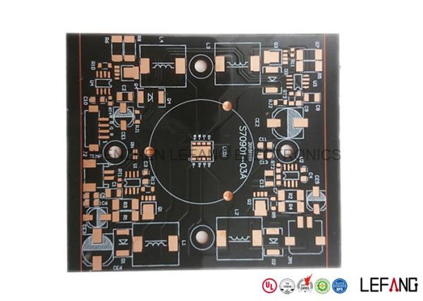 Cheap 1 Layer / Double Layer Round PCB Board , Led Lights Copper Circuit Board for sale