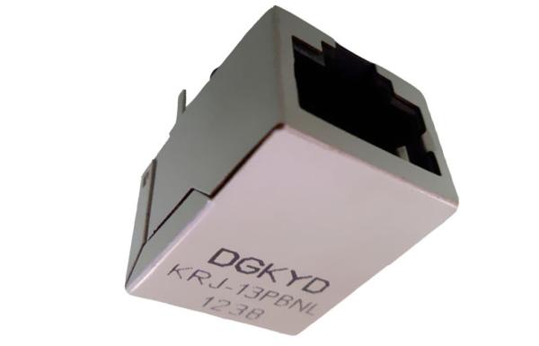 Cheap 1x1 Port Cat5 Transformer RJ45 Modular Jack Minimum 1500Vrms Isolation Without Led for sale