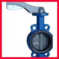 Cheap Hand Manual Three Way Butterfly Valve / Wafer Type Butterfly Valve for sale