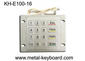 Best Weatherproof Metal Keypad with Top Panel Mounting , 16 button Checking device keypad wholesale