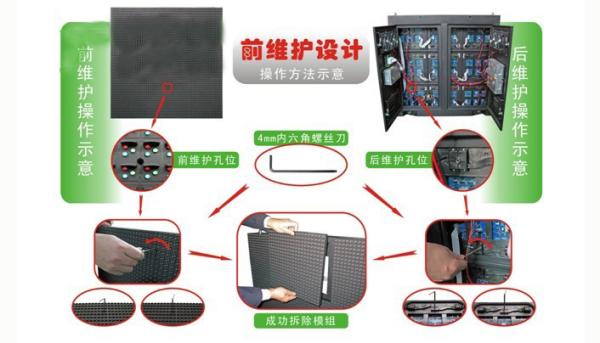 Cheap Wawterproof Front Service LED Display , P10 Outdoor LED Display Customized Size for sale