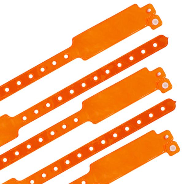 Cheap Secure Access Vinyl Event Wristbands Custom With Heat Transfer Printing for sale