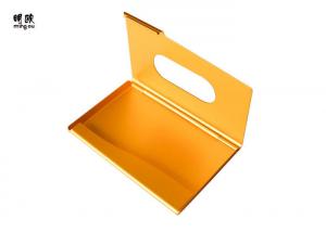 China Gold Mens Credit Card Holder Case Metal Material , Trendy Visiting Card Pouch Holder on sale
