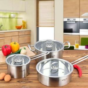 China stright body new type stainless steel cookware set with high quality ,16cm /20cm /24 cm cooking pot,stockpot on sale