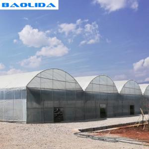 Best Dome Roof Structure Strong Plastic Greenhouse With Inside Shading System wholesale