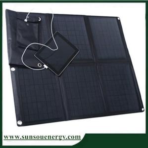 60w foldable solar panel charger kits, folding solar panel charger  for laptop / phones / batteries etc