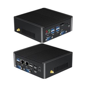 Intel Celeron J4105 Fanless Industrial PC With Dual LAN Dual COM Linux And DDR4
