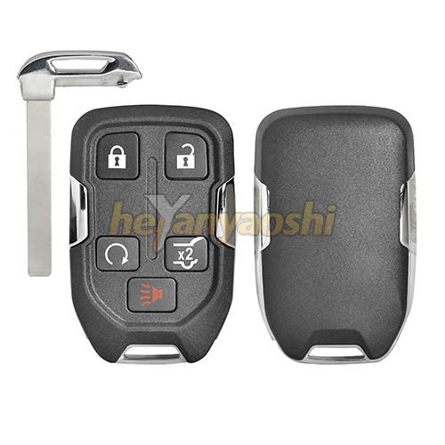 Cheap Chevrolet Smart Key Shell 5 Press Buttons Simple Structure Pure Brass Blade for sale