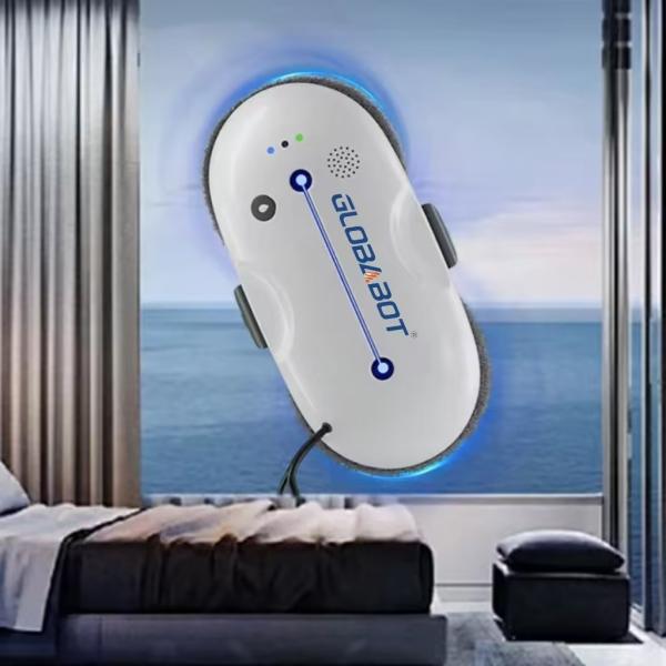 Cheap Intelligent and Safe Robot Window Cleaner with Tuya App and Remote Control for Quick Cleaning for sale