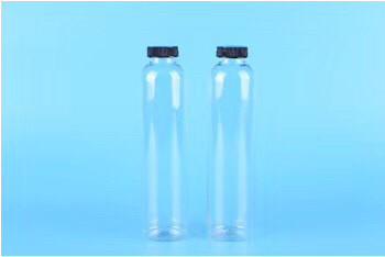 Cheap Customized clear plastic PET beverage bottles with tamper proof cap for sale
