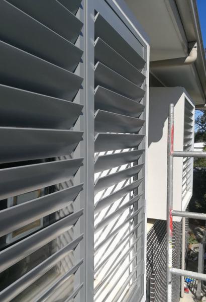 Cheap OEM / ODM Aluminium Vertical Louvers Window Shutters Panels Frame for sale