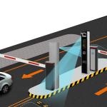 LPR Camera Parking Controller With Single Led Display For ANPR Parking System