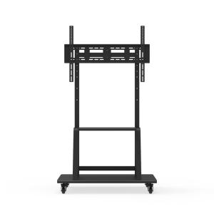 Best Universal Height Adjustable Rolling TV Stand With Wheels 90 Degrees Swivel wholesale