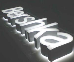 China Customizable Led Frontlit & Backlit Sign Back Lit Logo Sign Antirust on sale