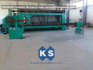 Best Large Hexagonal Wire Netting Machine 4300mm Width For Making Cylinders Gabions wholesale