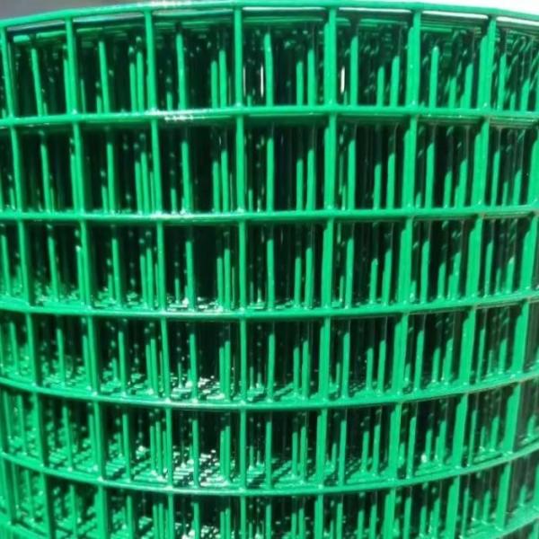 Cheap 10 Gauge 2x2 4x4 Green Coated PVC Welded Wire Mesh Roll Fencing Net for sale