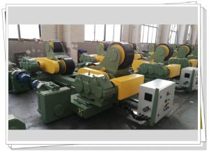 Electric Traversing Self Aligned Welding Roller Bed 100t Weld Rotator Rubber Wheel