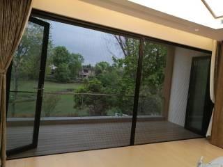 Cheap Folding Sliding Screen Door Pleated Mesh Window Anti Mosquito for sale