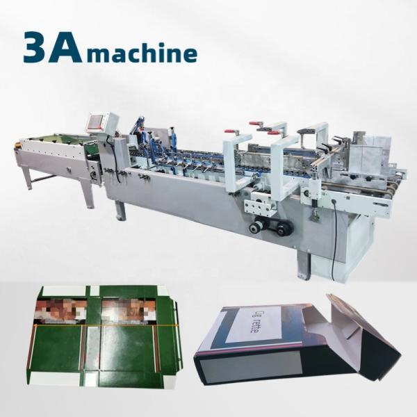 Cheap Mini Box Folding Gluing Machine Folder Gluer with Optional Output Department 6*1*1.35M for sale
