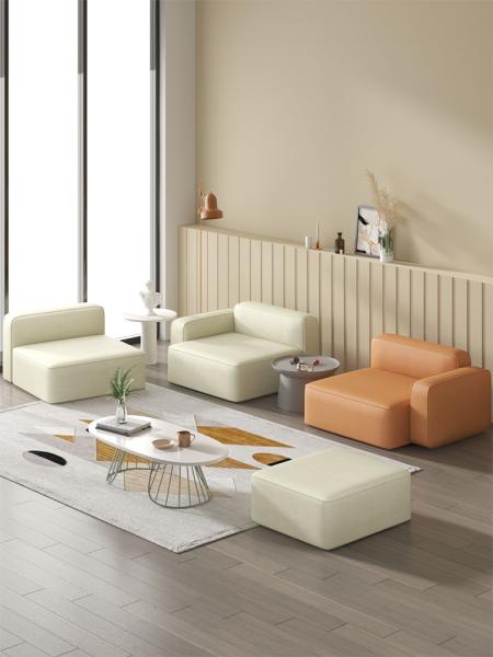 Cheap Living Room OEM Leather Sectional Sofa Set 60*75cm Multi Color for sale