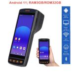 Android 11 System Rfid Handheld Reader With Printer Wireless Rfid Reader 2D