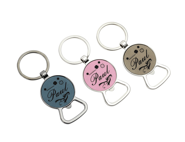 Laser Logo 65mm Bottle Opener Key Holder Souvenir 4mm Thickness Key Chain