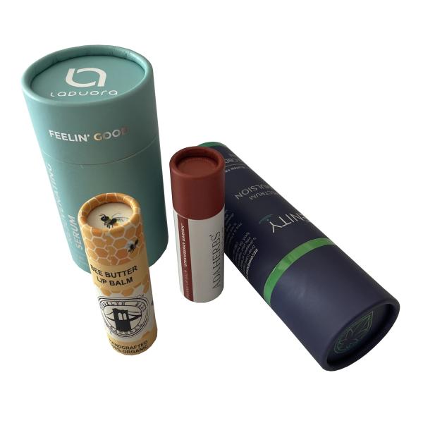 Cheap Custom C1S C2S Round Paper Tube Box offset printing With Rolled Edge for sale