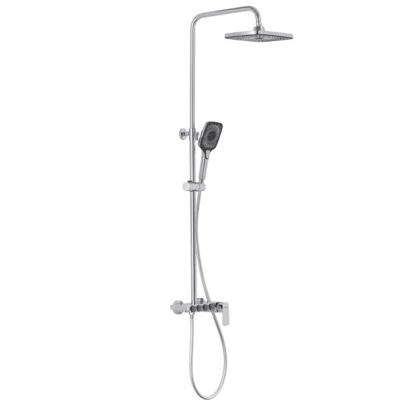 Cheap Chrome Triple Function Bathroom Shower System With Adjustable Hand Sprayer for sale