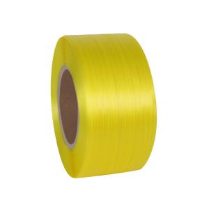 Best Yellow Polypropylene Plastic Strapping 5mm Width Packing Strip 1.2mm Thickness wholesale