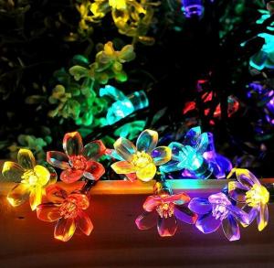 Best Solar Powered LED String Light, Outdoor Flower Fairy Light with 23ft 50 LEDs Blossom Light wholesale