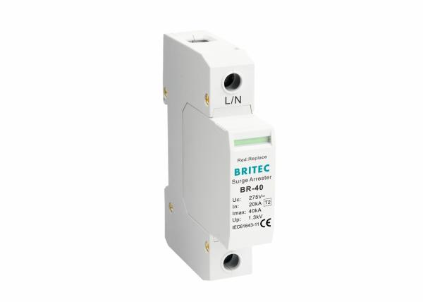 Cheap 40 KA 275 V Type 2 Surge Protection Device Class II With Remote Signalling for sale