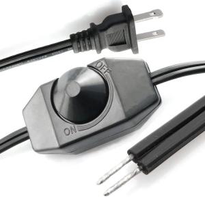 Best 1.8m Rotary Knob Adjustable LED Dimmer Switch Controller Power Cable for Lamp LED Strip wholesale