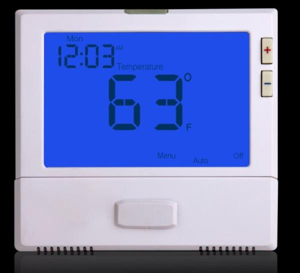 Cheap Battery Powered Programmable Thermostat , Programmable Electric Thermostat for sale