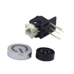 35V Illuminated Push Button Switch Bend Foot 90° Reset Side Key Switch With LED