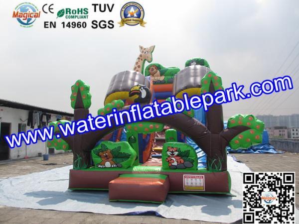 Cheap Custom Animal Inflatable Slide / Inflatable Dry Slide with Fire Resistant for sale