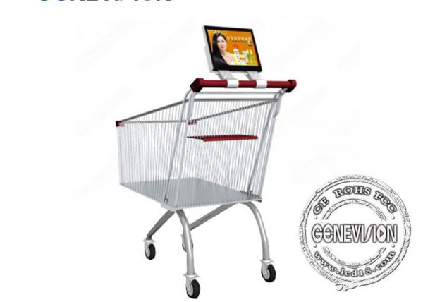 Cheap Android Shopping Cart Wifi Digital Signage Screen 10.1 Inch With Battery Inbuilt for sale