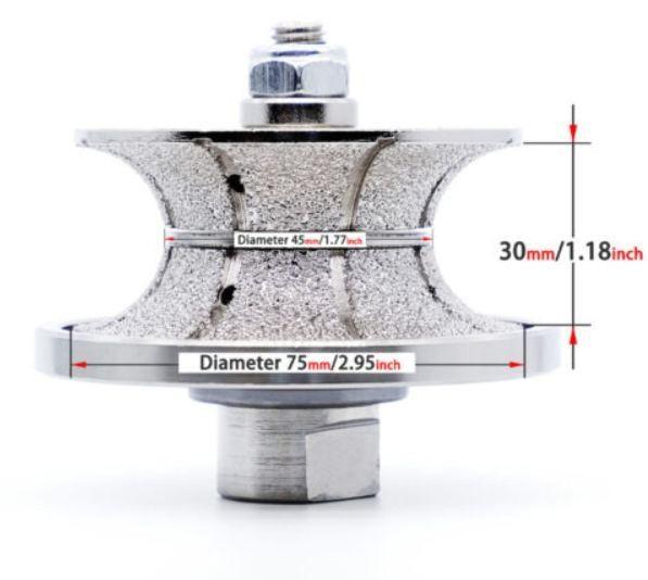 Cheap Stone Profile A20 Diamond Router Bits Ceramic Profiling Wheels for Precise Profiling for sale