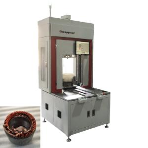 China Servo Control Motor Coil Winding Machine Three Wheeler Stator Line 50KN on sale