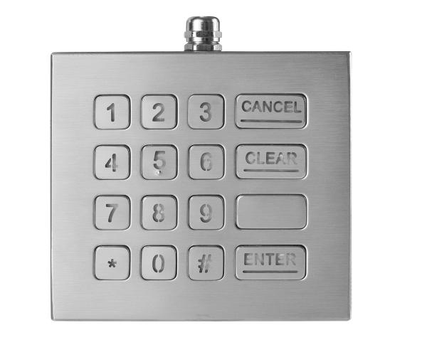 Cheap Updated16 Keys Industrial Numeric Keypad with Backlight IP68 standard Desktop Solution for sale