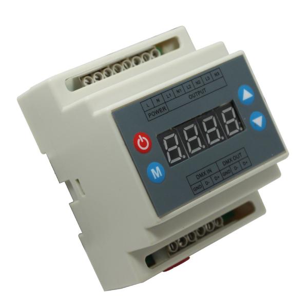 AC90-240V 3 Way RGB led light controller DMX Triac Dimmer 0-10V 1A Maximum