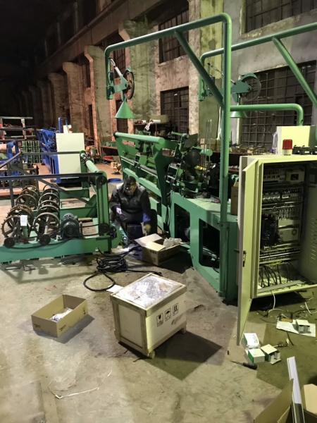 Cheap 3m width Double wire feeding Fully Automatic Chain Link Fence  Machine for sale