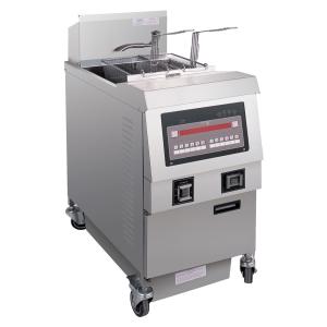 Gas Heating 220V Digital Computer Panel One Pot Two Baskets Open Deep Fryer