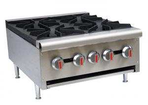 Best Commercial Restaurant Cooking Equipment Table Top Gas Stove With 1 / 2 / 4 / 6 Burners wholesale