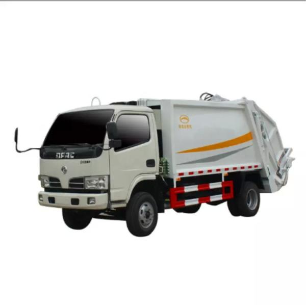 Cheap 7cbm Rear Loader Compactor Garbage Truck Manual Transmission for sale