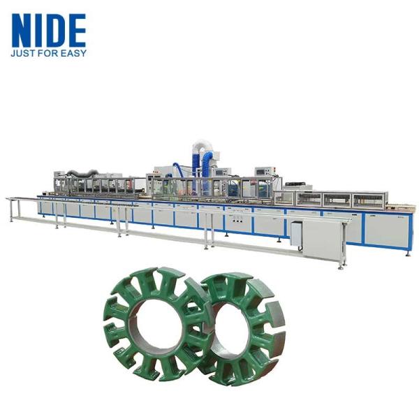 Cheap Mini Rotor Insulating Electrostatic Powder Coating Production Line For Automotive for sale