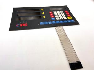 Glossy Finish Polyester Transparent Window Convex Membrane Switch Panel For CNC Machine
