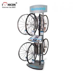 Best Enrich Client Involvement Metal Display Rack Bicycle Accessories Retail Display Floor Stand wholesale