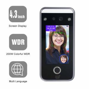 China Finger Scan Face Recognition Attendance Machine RS232 RS485 Multi Verification on sale