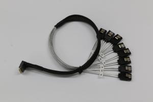 China SFF-8654 8X90° TO 8 port SATA 7P L=500mm on sale