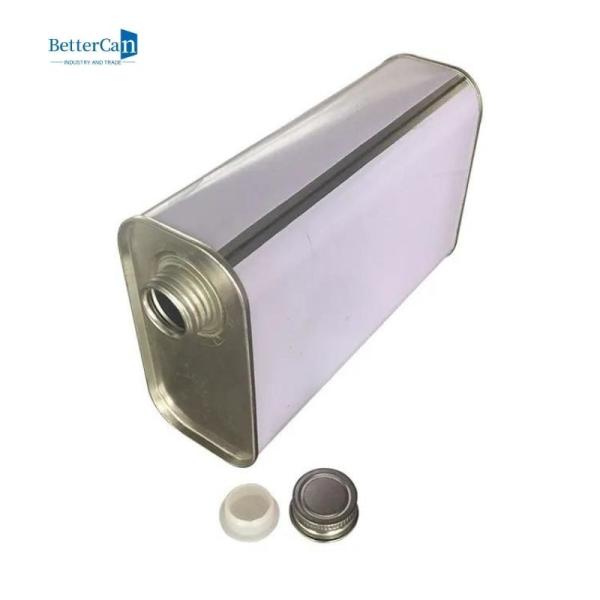 Cheap Custom Empty Quart Paint Cans Rectangular Tin Can With Screw Cap ISO 9001 for sale